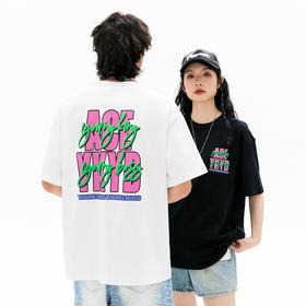 YKYB黄子韬印花T恤潮流中性2025夏新款宽松舒适百搭街头纯棉短袖