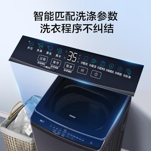 海尔（Haier）波轮洗衣机全自动小型 直驱变频10公斤大容量 电离除菌 海立方内桶 桶自洁 EB100B33Mate2 商品图7