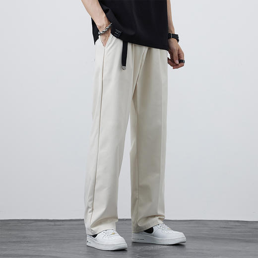 【送腰带】【新款DYF】大依优型大码薄款直筒休闲裤加肥加大男装舒适胖子肥佬百搭工装裤运动裤长裤 商品图1