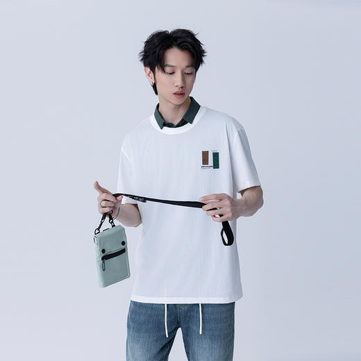 HX 夏季圆领短袖T恤合体S102423044101/02/03 商品图1