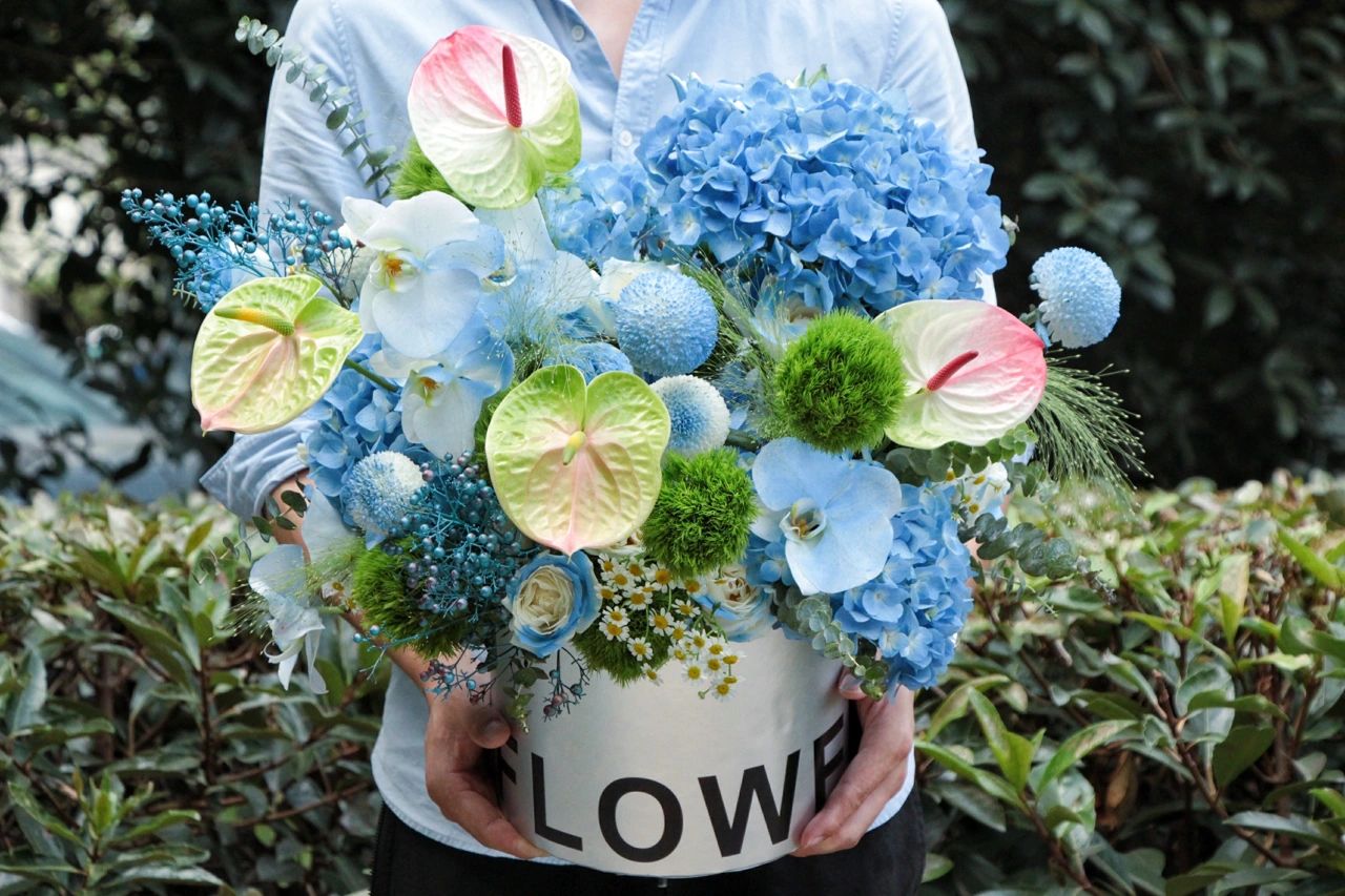 Flowerbene【花有独钟】私人订制抱抱桶花礼