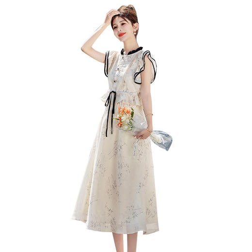 2024夏季新款气质淑女连衣裙长裙子三件套 BX2511 商品图4