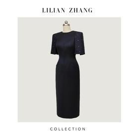 C系列—奢华都市—摩登新宠—英伦风斗篷式连衣裙2401001