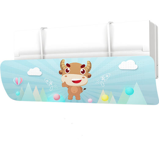 【徐徐凉意，亲和肌肤！】空调挡风板通用壁挂式免打孔，防直吹遮风防风罩导风板月子，挂式安装，免粘贴不伤墙-QQ 商品图3