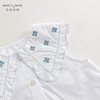 马克珍妮2024年夏装新款女童复古绣花翻领短袖衬衫240599 商品缩略图4