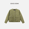COCO ZONE2024时尚大口袋工装外套早春圆领单排扣上衣CC1A0536 商品缩略图0