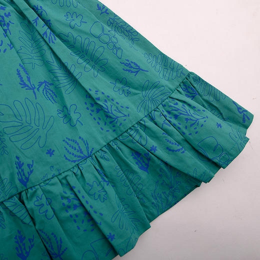 棉果果夏季新品女童纯棉巴厘纱泡泡袖连衣裙M222701224248 商品图1