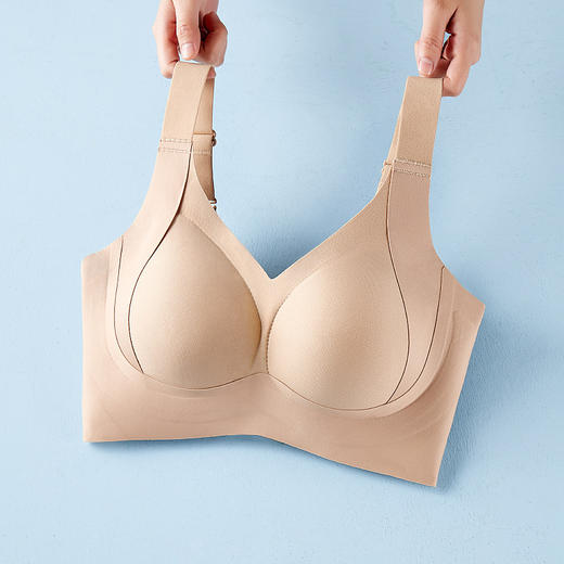 【舒适包容，细节无痕】全罩杯包容提拉文胸，大胸显小无痕收副乳，适合大胸女性。丰满突显柔美曲线，多种颜色选择，裸感贴身舒适！ 商品图3