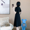 奢姿2025年夏季新款大码女装时尚简约连衣裙胖妹妹气质方领裙子9932852757 商品缩略图3