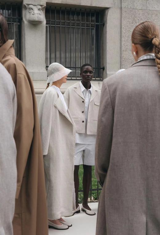 Mark Kenly Domino Tan  原色COMO双面棉麻长外套 商品图6