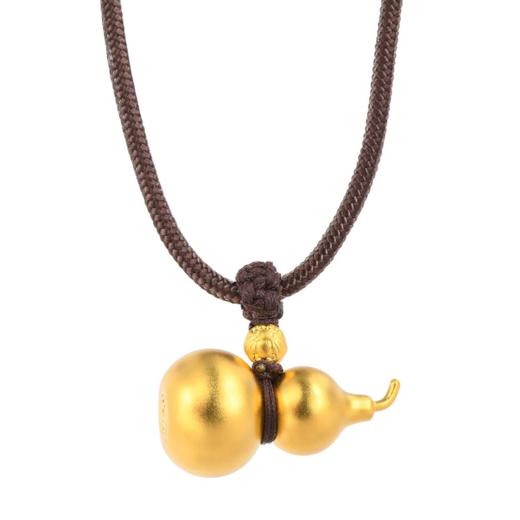 2楼周生生[东方古祖]足金古法黄金葫芦颈饰91199Z 商品图0