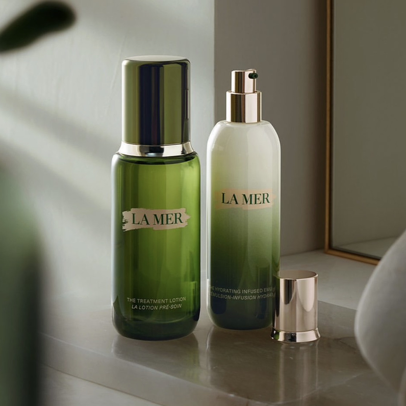 法国 LA MER海蓝之谜 修护精萃水乳套装 (精粹水150ml+精粹乳125ml)