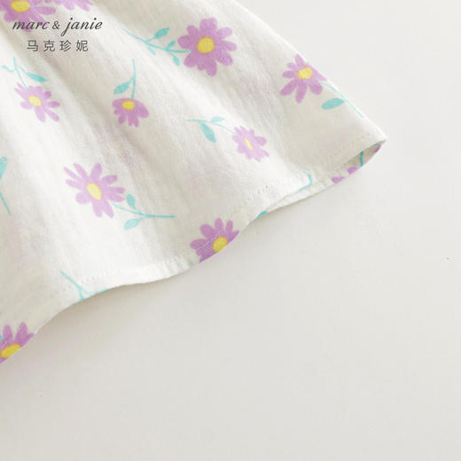 马克珍妮2024年夏装新款女童甜美花边飞袖吊带小衫240600 商品图3