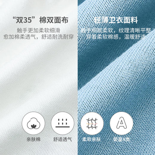 【商场同款】英氏婴儿连体衣春装男宝假两件新生儿外出服哈衣爬服 商品图3