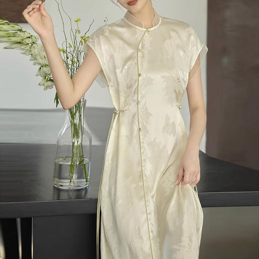 裁缝学苑AQ262新中式醋酸国风提花连衣裙纸样女装长裙子版型图纸 商品图3