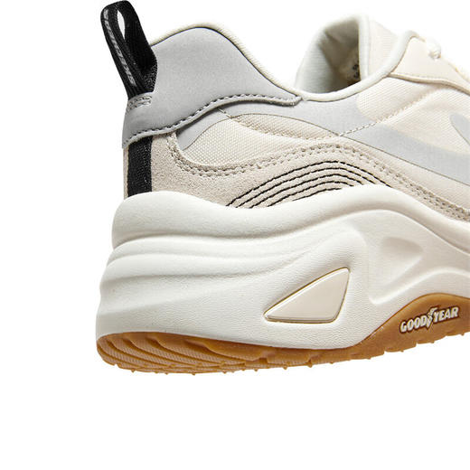 【断码清仓不支持退换，鞋全新，但鞋盒破损，介意勿拍】斯凯奇Skechers女子经典闪电老爹鞋增高149389自然色/黑色/NTBK 商品图8