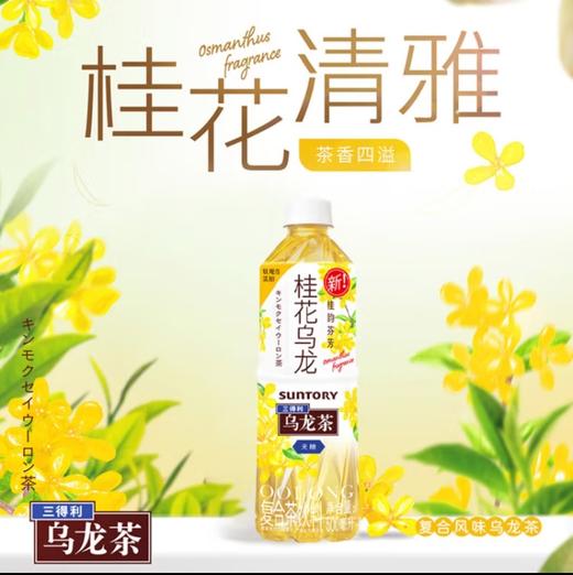 三得利无糖桂花乌龙复合茶饮料500ml 商品图0