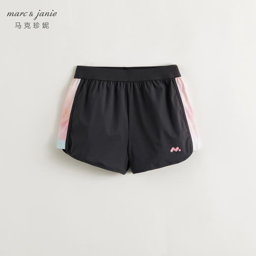 【超轻速干】马克珍妮女童撞色拼接运动短裤夏装新款裤子240359 商品图4