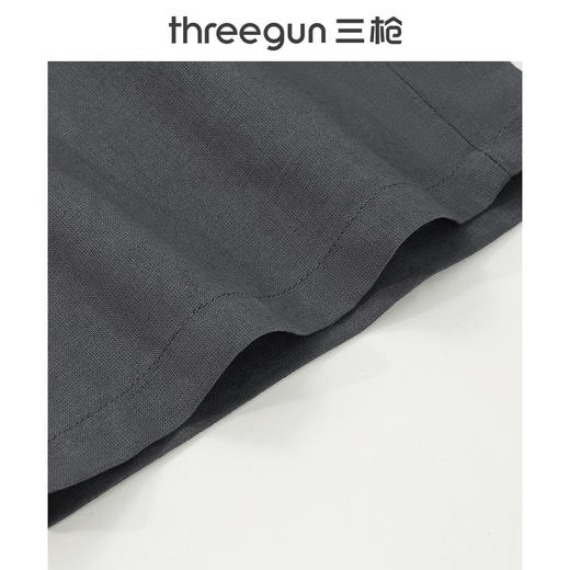 Threegun三枪 【亚麻棉】男士休闲短裤-50697B011 商品图10