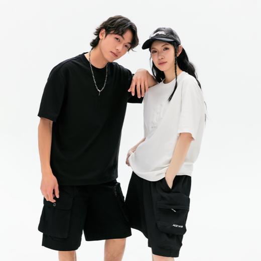 YKYB黄子韬 基础款短袖中性2025夏季新款百搭美式高街潮牌上衣T恤 商品图2