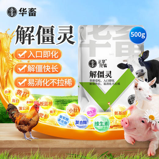 【10袋起】华畜解僵灵易消化不拉稀增强抵抗力 商品图0