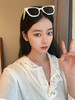时尚奶白方框墨镜 商品缩略图4