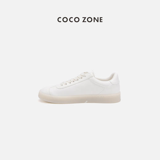COCO ZONE新款时尚百搭德训鞋复古系带休闲小白鞋CC2B0444 商品图0