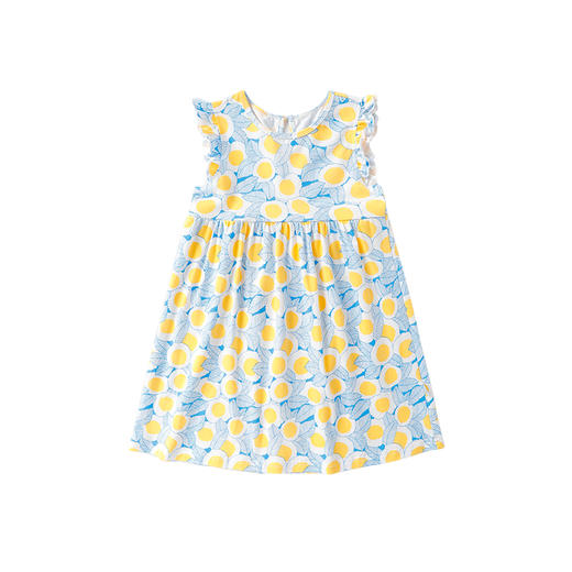 【90-130】【精典泰迪】女童花边小飞袖碎花连衣裙 商品图4