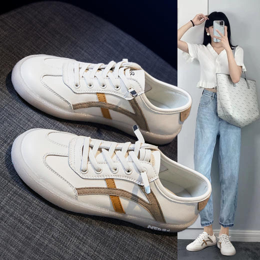 ZHR撞色小白鞋运动鞋女秋季软底女鞋子女百搭学生高颜值校园 商品图2