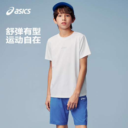 ASICS/亚瑟士童装2024春夏季男女童吸湿速干柔软舒适弹力短袖T恤 商品图1