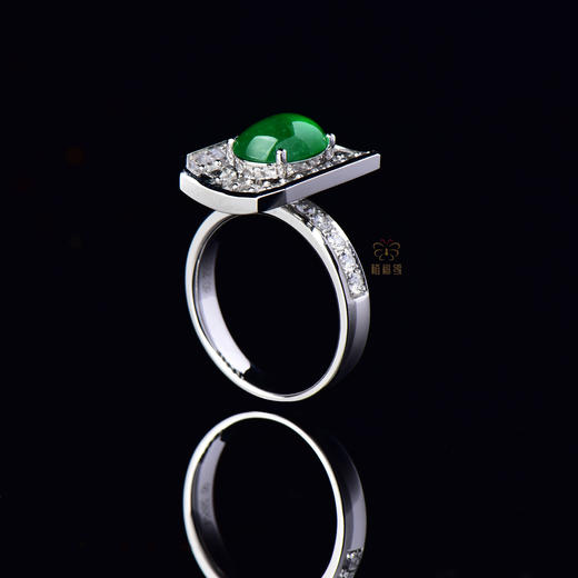 【方与圆】时尚翡翠蛋面戒-JZ12308001 商品图4