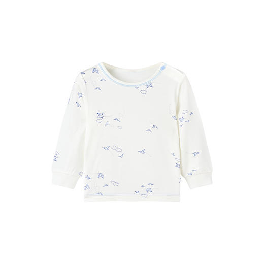 【商场同款】英氏牛奶丝嫩肤童装保暖上衣男女抑菌睡衣新款Z 商品图5