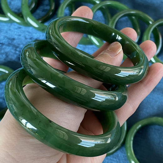 和田玉（碧玉）手镯-平安镯（手镯圈口请备注留言） 商品图3
