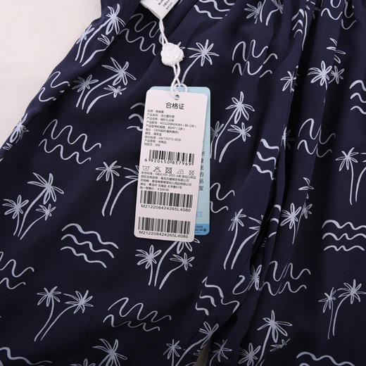 棉果果夏季新品男童爽滑梭织九分裤M212208424265 商品图2