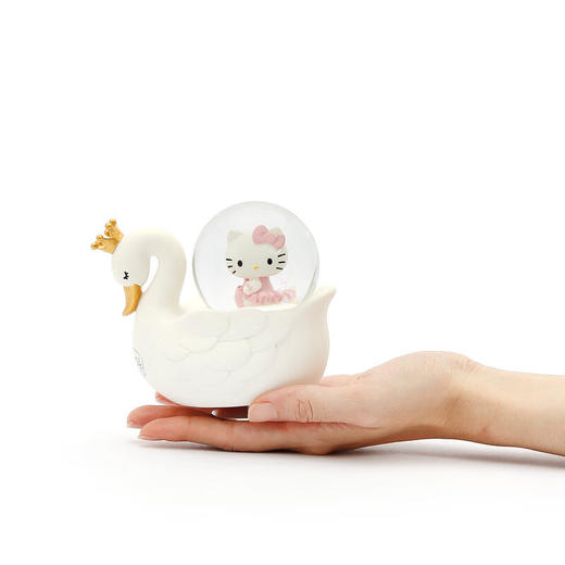 JARLL 65MM Hello Kitty 天鹅湖音乐盒水球 KT1806 商品图2