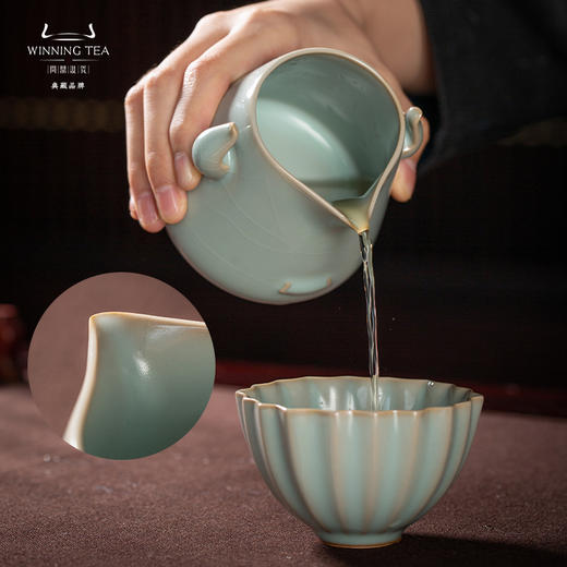 问鼎汝瓷天青复刻款牛角公杯（缺货） 商品图2