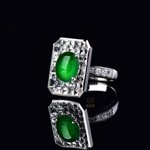 【方与圆】时尚翡翠蛋面戒-JZ12308001 商品图7