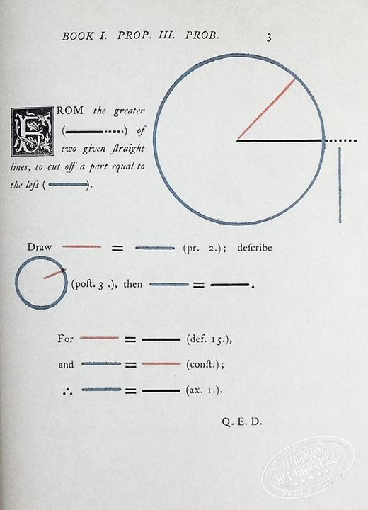 【中商原版】奥利弗 伯恩的欧几里得的元素 Oliver Byrne's Elements of Euclid 英文原版 Art Meets Science 几何 商品图5