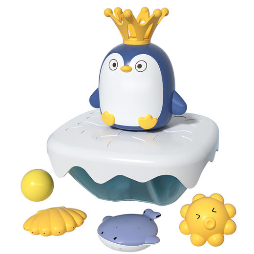【赠电池 让宝宝爱上洗澡的戏水玩具】儿童洗澡电动喷水企鹅 婴儿浴室玩水游泳玩具mmzd 商品图5