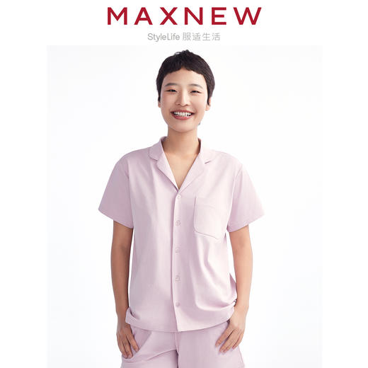 【家居】女装凉感吸湿排汗亲肤翻领上衣 1N2427401 商品图0