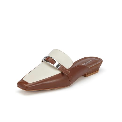 westory2024春季新款法式全优雅舒适半拖鞋后空鞋穆勒拖鞋S24AH57601 商品图0