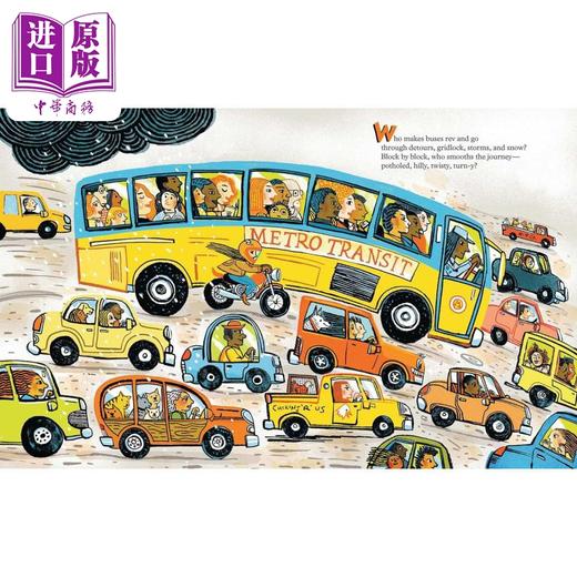 【中商原版】不只是司机 Not Just the Driver 英文原版 儿童科普绘本 职业知识百科 押韵图画书 交通工具 精装进口 儿童读物  商品图1