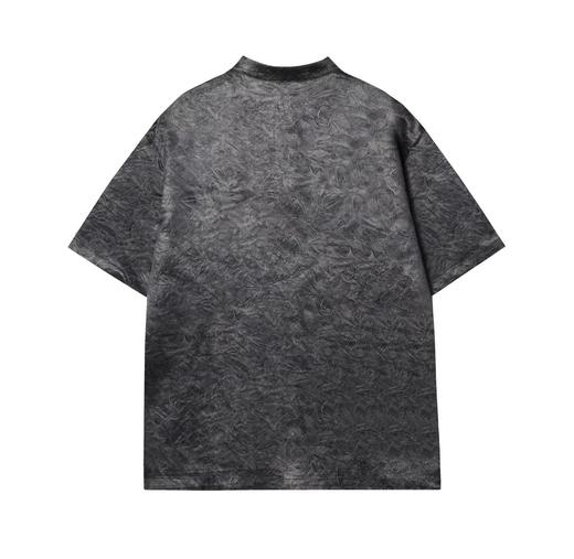 T755夏季新款炒雪花做旧款polo衫时尚百搭潮流男女短袖复古重磅上衣 商品图4