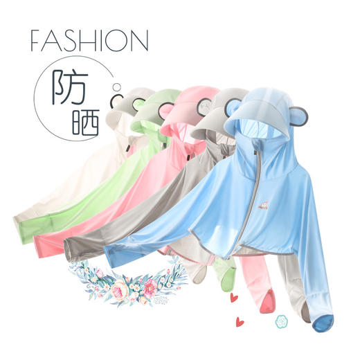  【轻盈柔软，全方位呵护！】儿童防晒衣女童防紫外线男童2024新款冰丝外套夏季防晒服-lm！ 商品图0