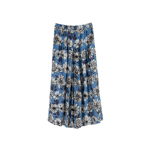 绽放253朵/高支亚麻手绘楝花复古文艺宽松休闲阔腿 商品图4