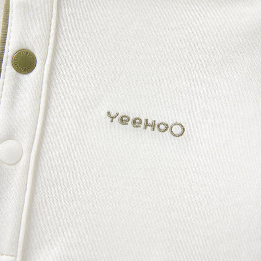 英氏-童衣类（夏）H4英针圆领短套衣英氏白100CM 商品图4