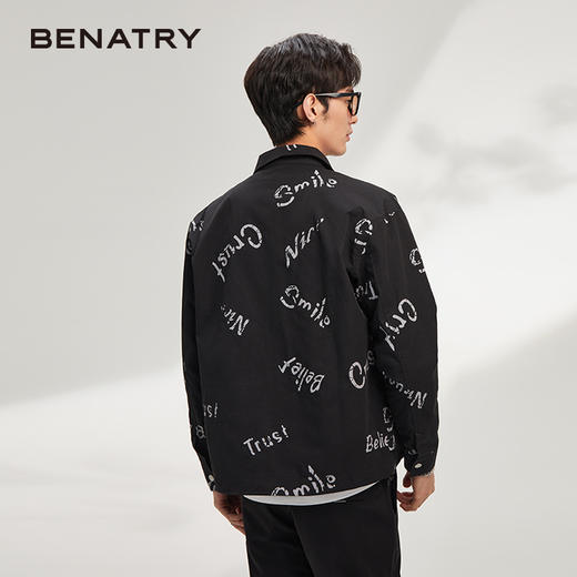 贝纳川专柜款牛仔外套男潮牌百搭宽松工装夹克ins港风韩版潮流  ECK100010402 商品图4