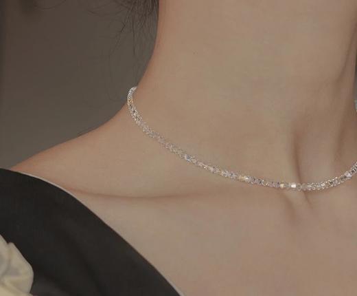 光彩夺目～缤纷闪耀！极细施华洛世奇水晶项链choker锁骨链 商品图4