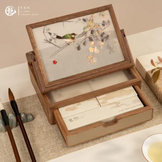 艷湘绣 天地人和文房雅物 桌面收纳盒 商品图5