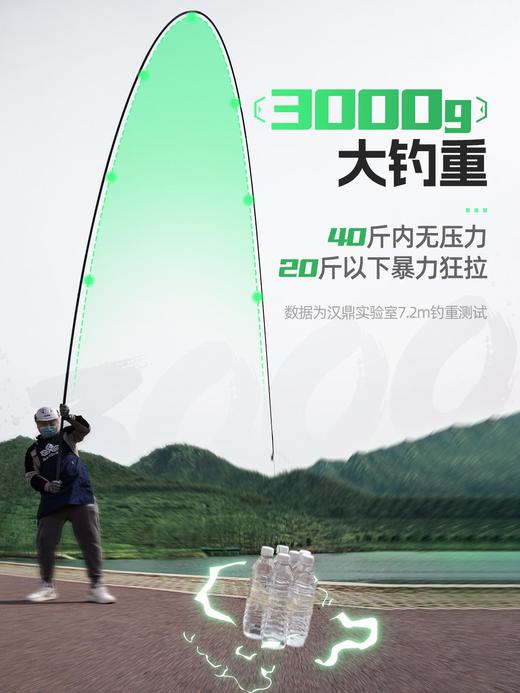 汉鼎一号鲢鳙版鱼竿手杆台钓竿鲢鳙钓竿钓鱼竿手竿 商品图4